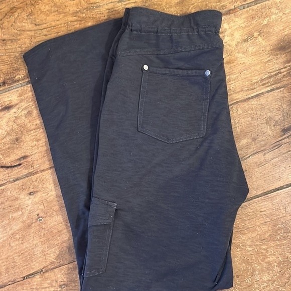 KUHL stretch travel pants Women Gray cargo drawstring waist Size 6S - Picture 16 of 16